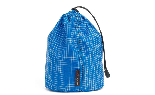 A Size 3 Island (blue with white grid) 200 Halcyon Travel Stuff Sack.